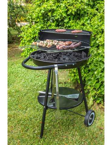 BARBACOA CARBON REDONDA 2 PISOS