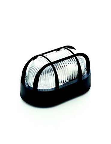 APLIQUE PARED OVAL NEGRO E27