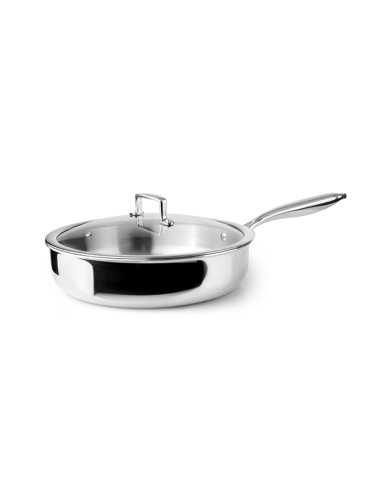 SARTEN GUISERA C/TAPA INOX+ALUM+INOX TRIPLY NATURA