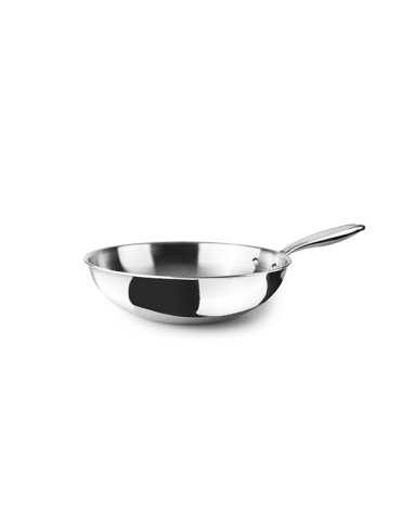 WOK INOX+ALUM+INOX TRIPLY NATURAL