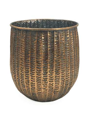 MACETERO METAL DORADO