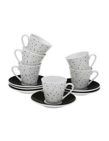 TAZA CAFE PORCELANA SPECKLE SET-6