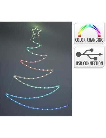 ARBOL ADORNO LED, CONEXION USB