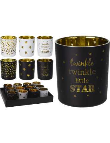 PORTAVELAS CRISTAL 3SURTIDOS