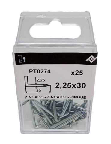 ESCARPIAS ACERO ZN C/25 PZS