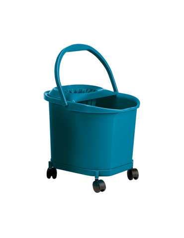 CUBO ESCURRIDOR SELECTA AZUL C/RUEDAS