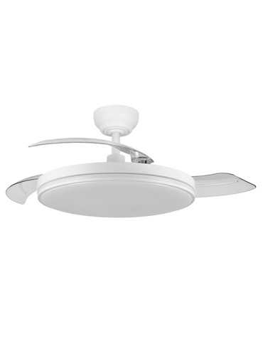 VENTILADOR TECHO MISTRAL 3 ASP RETRACT BLANCO