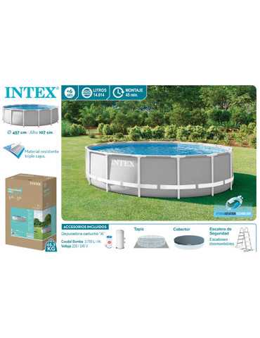 PISCINA PRISM FRAME BOMBA+FILTRO+ESC