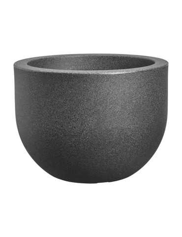 MACETA EXT. GRACE ROUND PIEDRA ANTRACITA