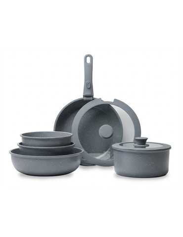 BATERIA COCINA GREY 8 PZAS.