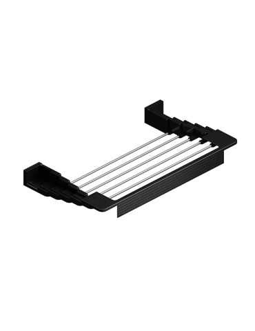 TENDEDERO TOALLERO EXTENSIBLE PARED NEGRO