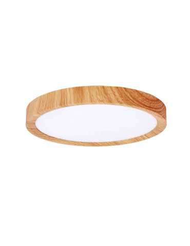 PLAFON LED MERY MADERA 23CM REDONDO 1782LM CCT