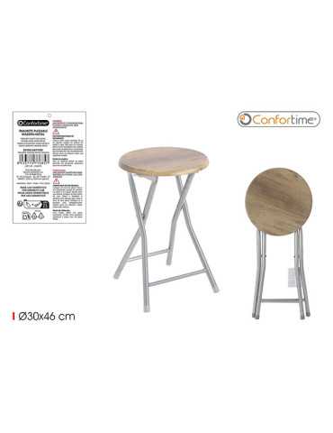 TABURETE MADERA METAL
