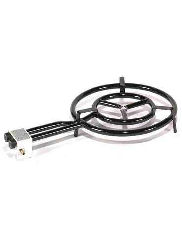 PAELLERO TUBO GAS BUTANO 2 FUEGOS