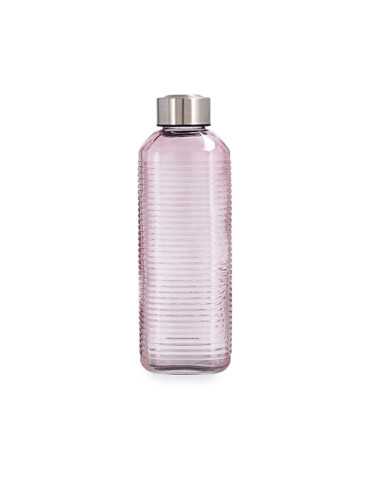 BOTELLA VIDRIO VELVET ROSA