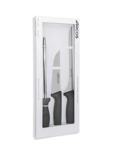 CUCHILLOS COCINA NIZA BLACK SET-3