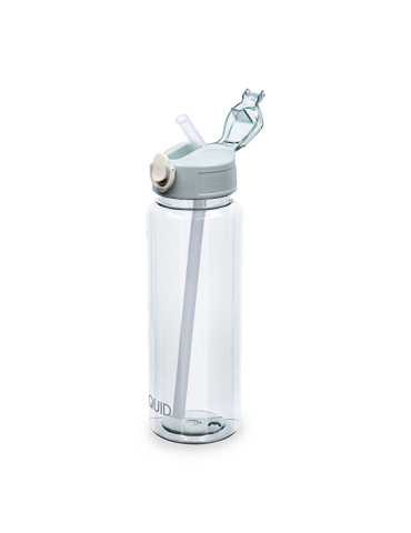BOTELLA PLASTICO C/PAJITA VERDE QUIDATE