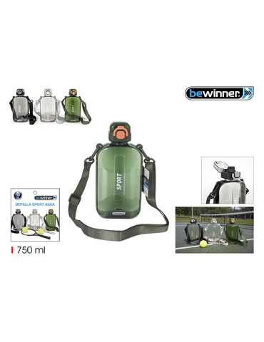 BOTELLA CANTIMPLORA AGUA C/COLGADOR SURT