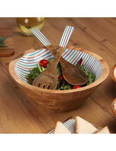 ENSALADERA MADERA RAYAS