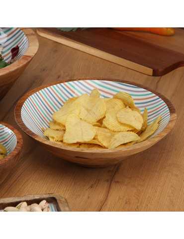 ENSALADERA MADERA RAYAS