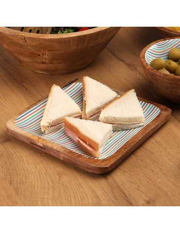 PLATO MADERA ESMALTADO RAYAS