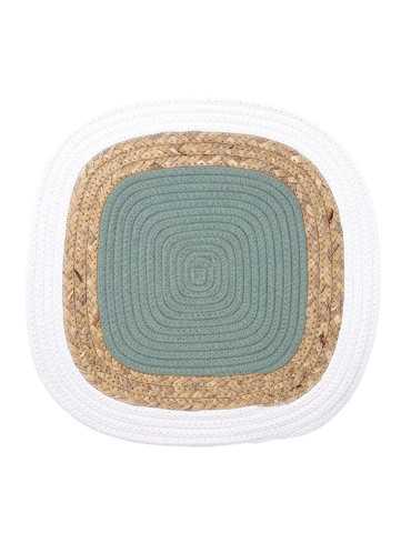 MANTEL INDIVIDUAL VERDE/YUTE BODO