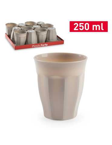 VASO AGUA PP MARRON F18 JAR