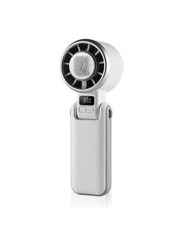 VENTILADOR MANO CON BATERIA 5V MODO HIELO BLANCO