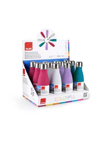 BOTELLA TERMO INOX COLORFULL DOBLE PARED SURT