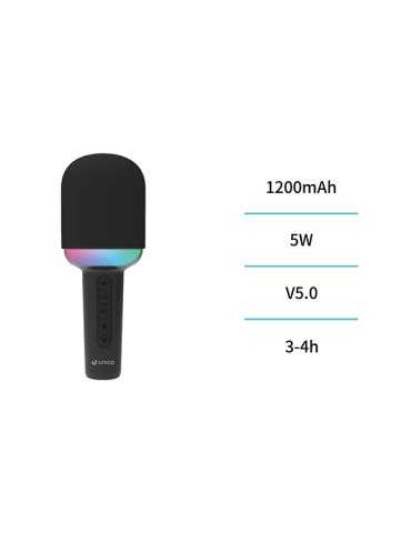 MICROFONO BLUETOOTH RGB ALL IN ONE NEGRO