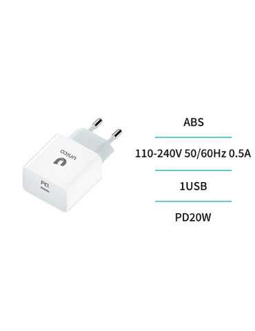 CARGADOR RED USB-C PD 3A