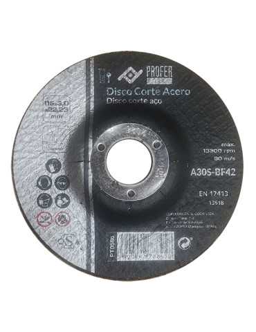 DISCO C ACERO BOMBEADO