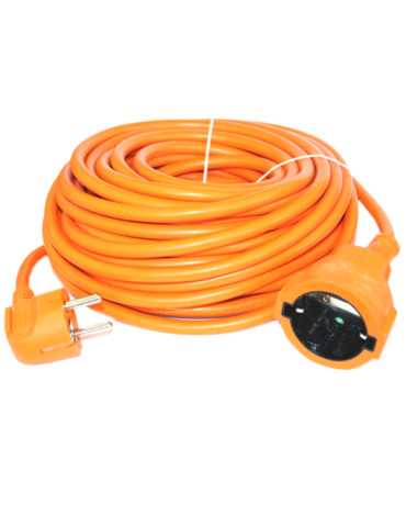 PROLONGADOR CABLE NARANJA 3G1.5 16A