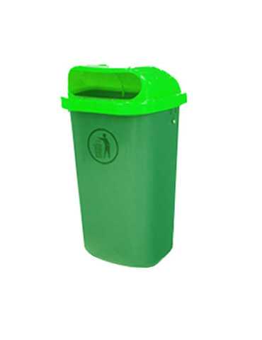 PAPELERA PLASTICO VERDE