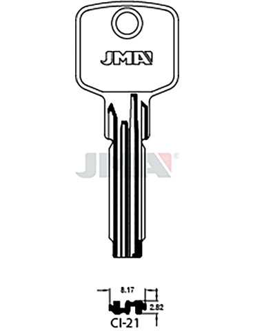 LLAVE EN BRUTO LATON SEGUR