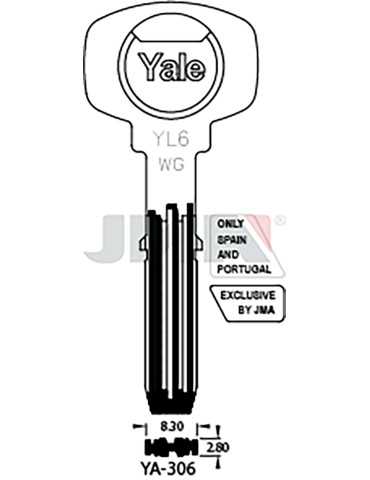 LLAVE EN BRUTO LATON SEGUR