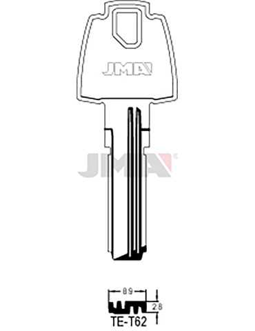 LLAVE EN BRUTO LATON SEGUR