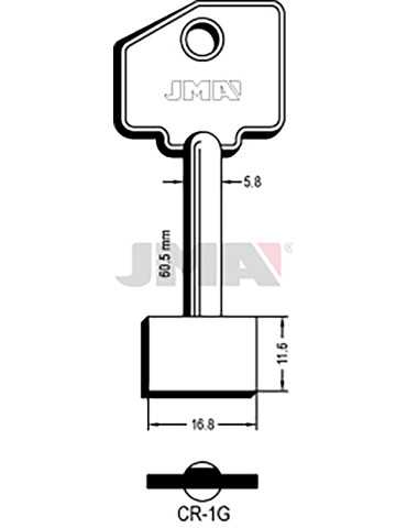 LLAVE EN BRUTO GORJA LATON