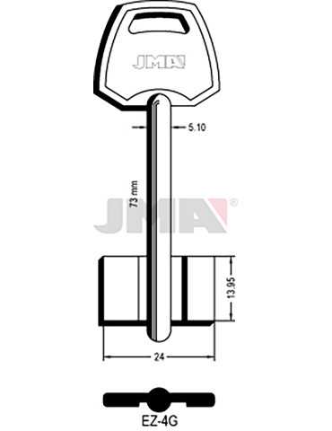 LLAVE EN BRUTO GORJA LATON