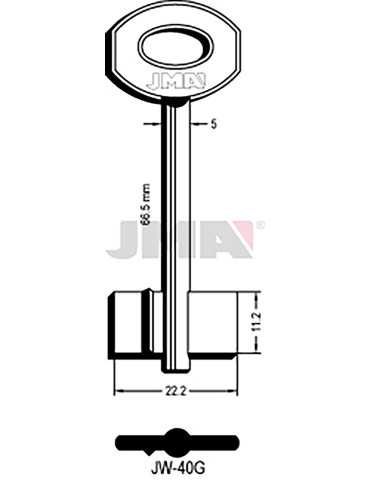 LLAVE EN BRUTO GORJA LATON