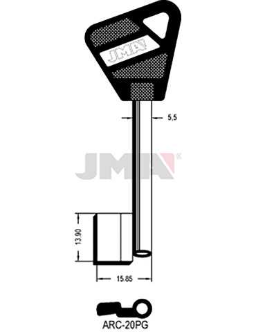 LLAVE EN BRUTO GORJA LATON