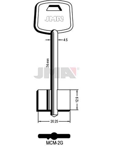 LLAVE EN BRUTO GORJA LATON