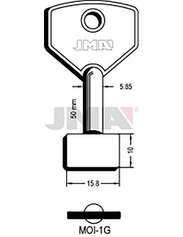 LLAVE EN BRUTO GORJA LATON