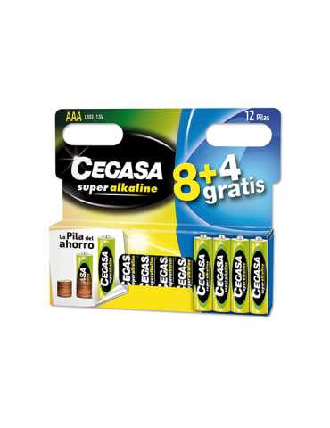 PILA ALCALINA LR03 AAA SET 8+4