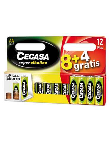 PILA ALCALINA LR06 AA BL 8+4