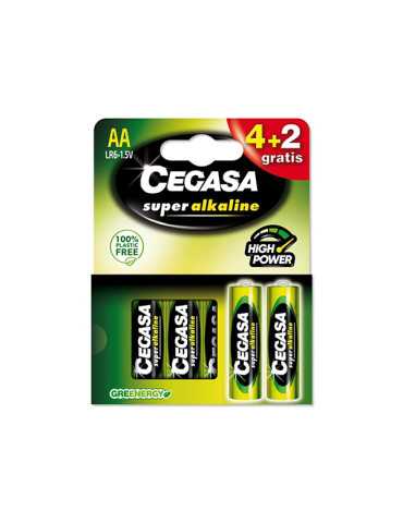 PILA LR06 AA SUP.ALCALINA BL 4+2