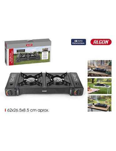 HORNILLO 2 FUEGO GAS PORTATIL BBQ